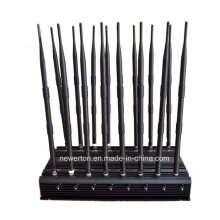 2016 Latest Whole Band CDMA, GSM, Dcs, 3G Signal Cell Phone Signal Jammer/4G Cellphone Jammer+GPS Blocker+WiFi Jammer+RF 315/433/868MHz Jammer with Cool Fan